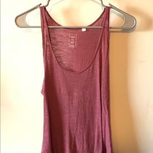 UO Me to We mauve tank with scoop neck